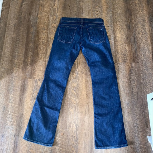 HABITUAL FOR TORY BY TRB DARK WASHED BOOT CUT LOW RISE SEXY JEANS SIZE 26 - Picture 4 of 10